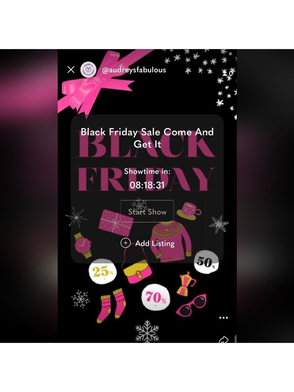 Another Black Friday 40% Off Show